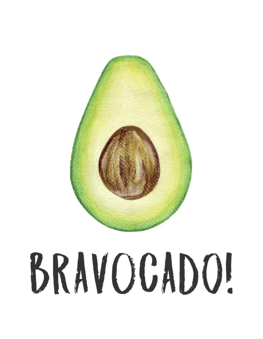 Bravocado Greeting Card