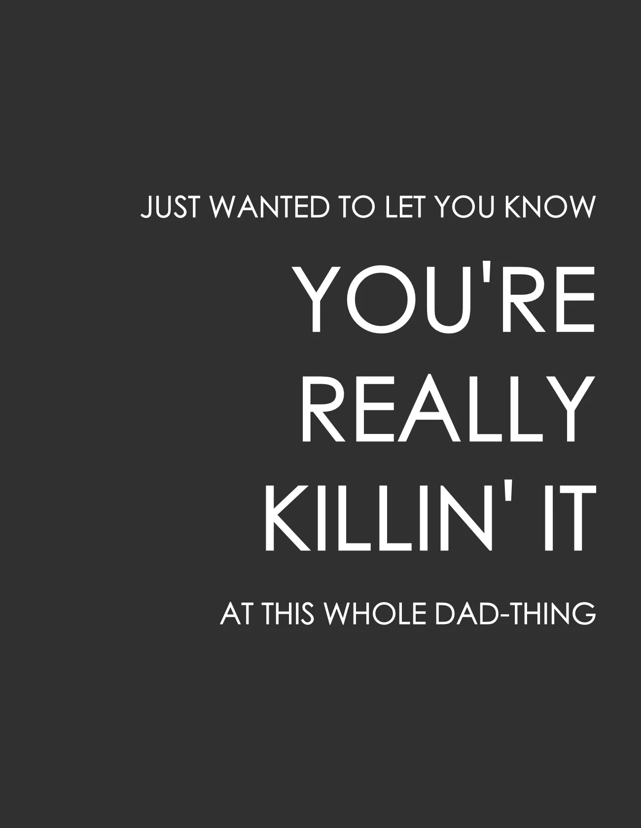 Killin' It Dad Greeting Card