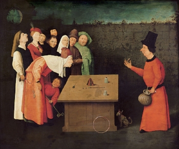 Classic Misdirection depicted in Heironymus Bosch's 'The Conjurer"