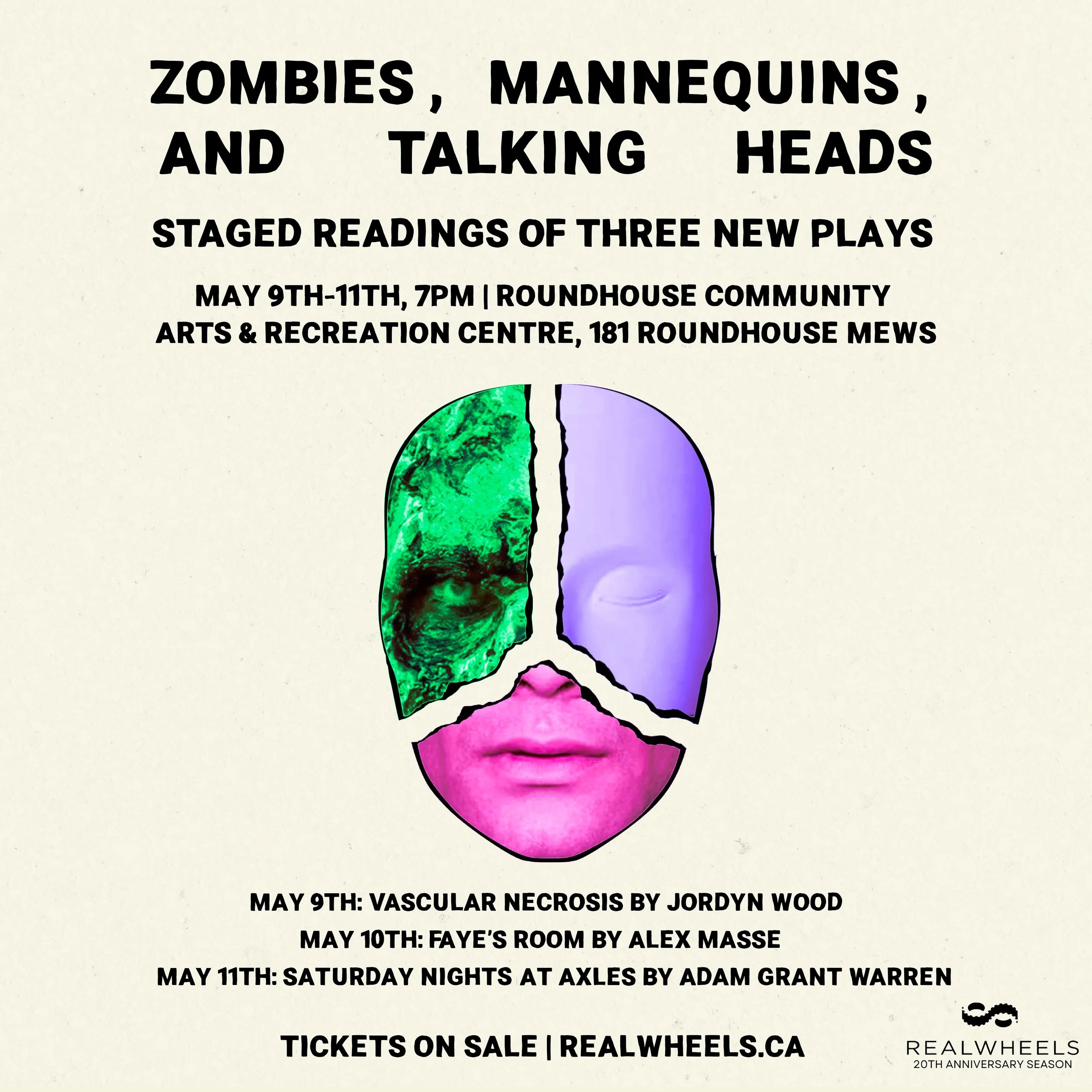 Zombies, Mannequins, and Talking Heads -- Realwheels Theatre