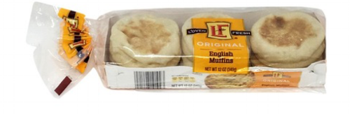 Aldi-brand English muffins are a winner! L’OVEN FRESH is super similar to the name brand, but not 100% because of texture.