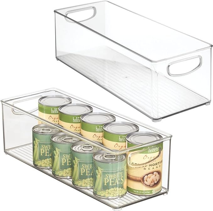 mDesign stackable clear bins - Ligne Collection