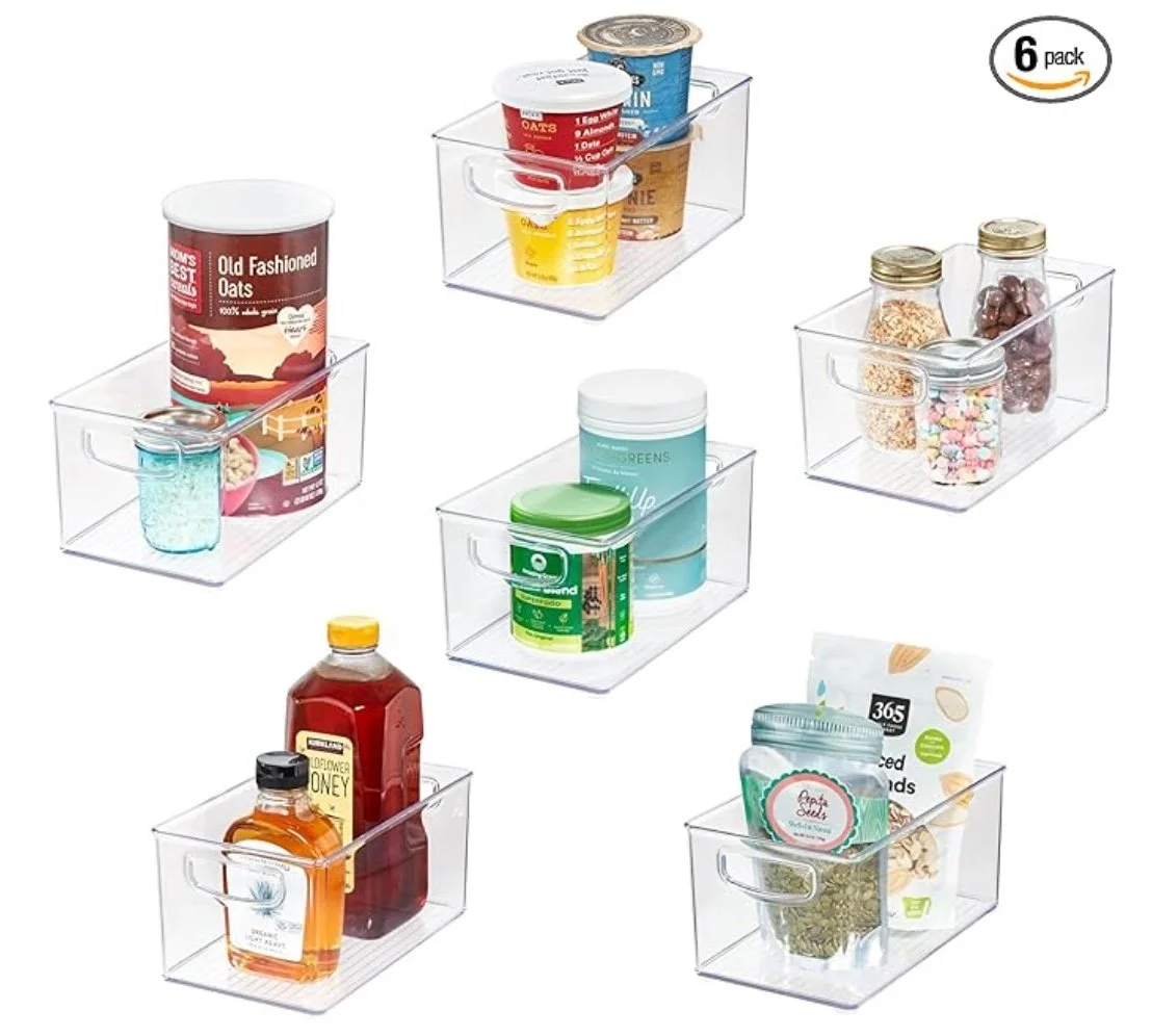 iDesign Plastic Organizer Kitchen Storage Bin - Set of 6