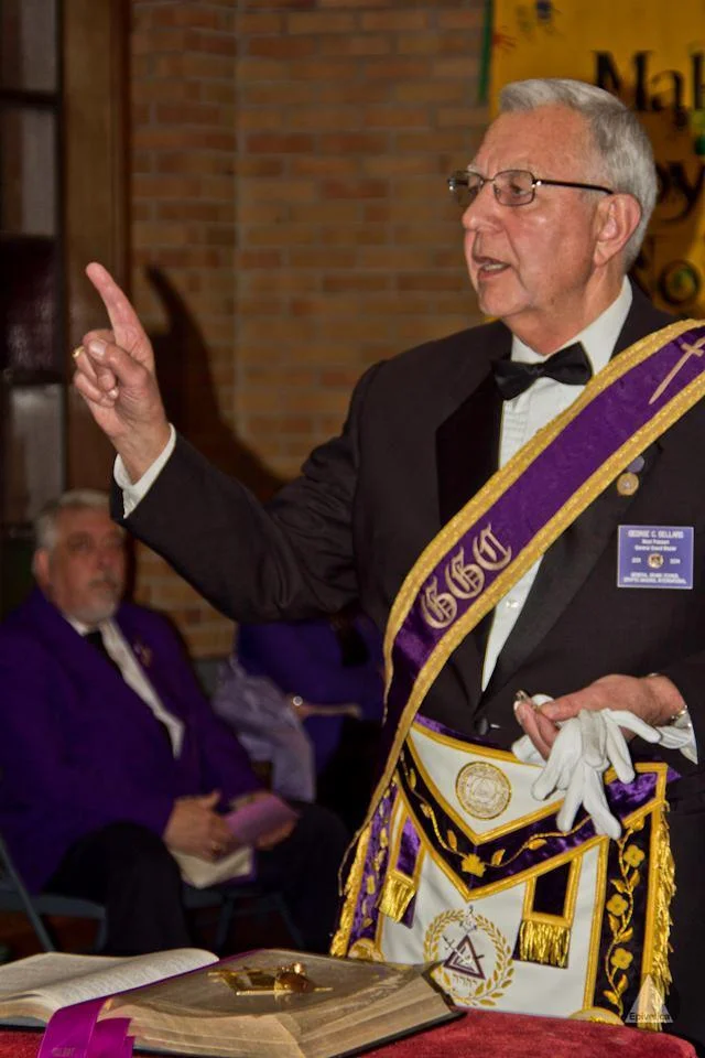 Companions, It is a very sad day for Cryptic Masonry. Most Puissant Companion George C. Sellars, the Most Puissant General Grand Master passed away today February 10, 2013. He passed away at home with his family by his side. His Funeral arrangements are as follows: A.H. Peters Funeral Home, 20705 Mack Avenue, Grosse Pointe, MI 48236. Viewing on Tuesday, February 12, 2013 from 1:00 PM to 9:00 PM. Masonic Service at 8:00 PM. (Tentative Commandery Honor Guard 7:30 PM to 8:00 PM) Wednesday, February 13, 2013, Funeral Service at Noon at the Funeral Home. Corey Curtiss Junior Past Illustrious Master