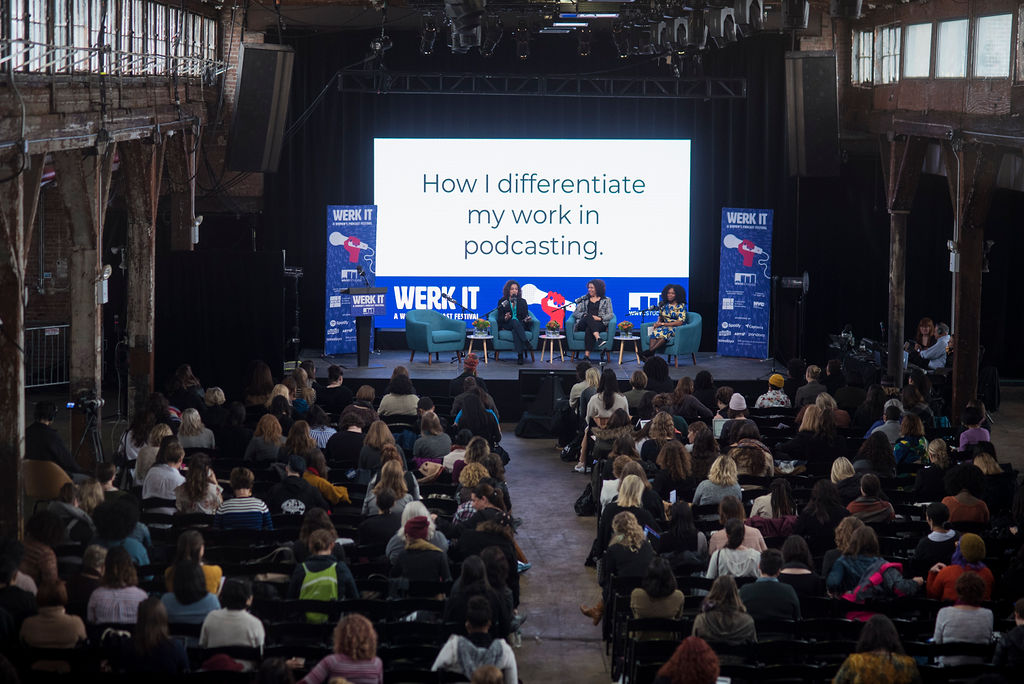 Main hall with main stage and audience