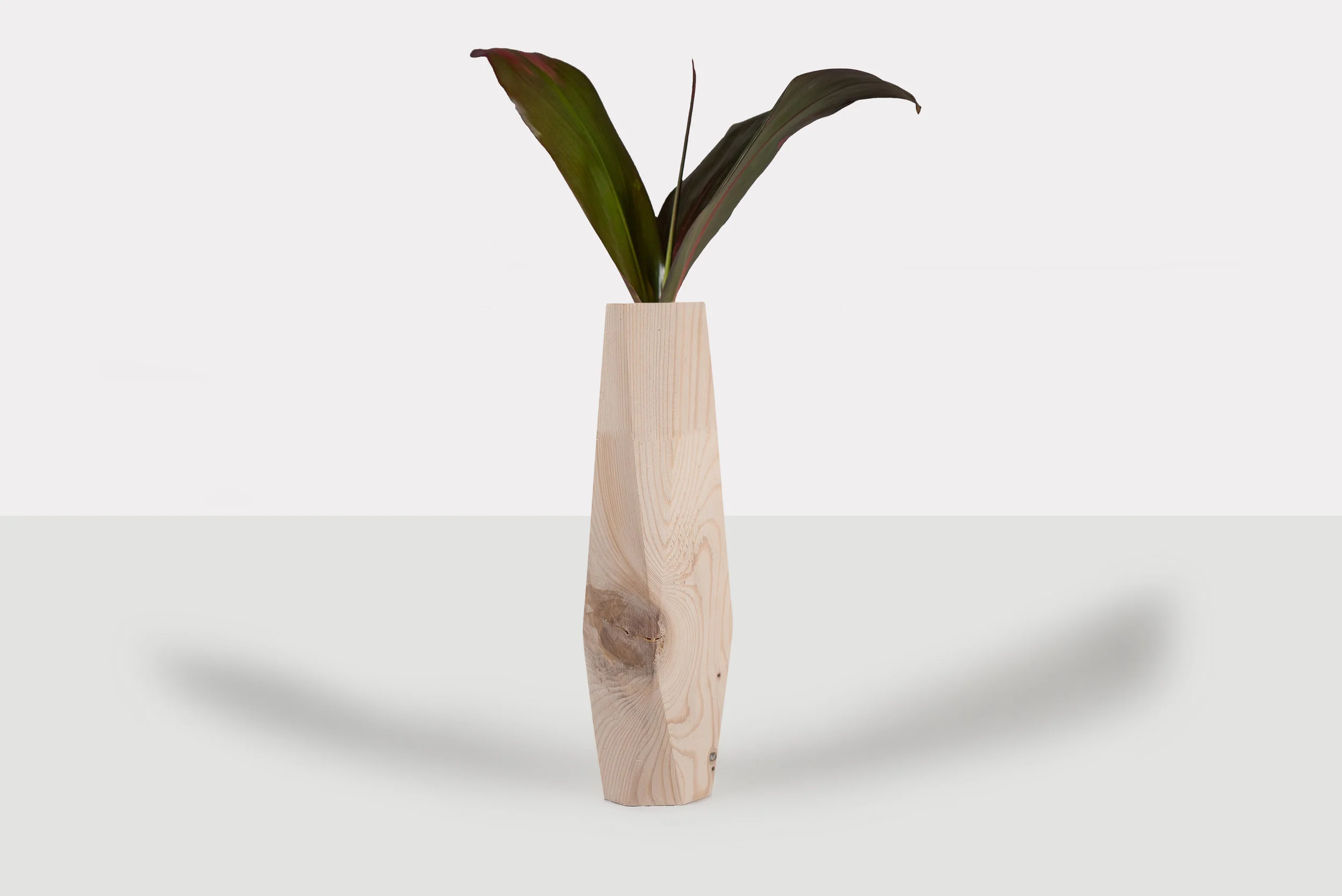 Large White Wash Vase