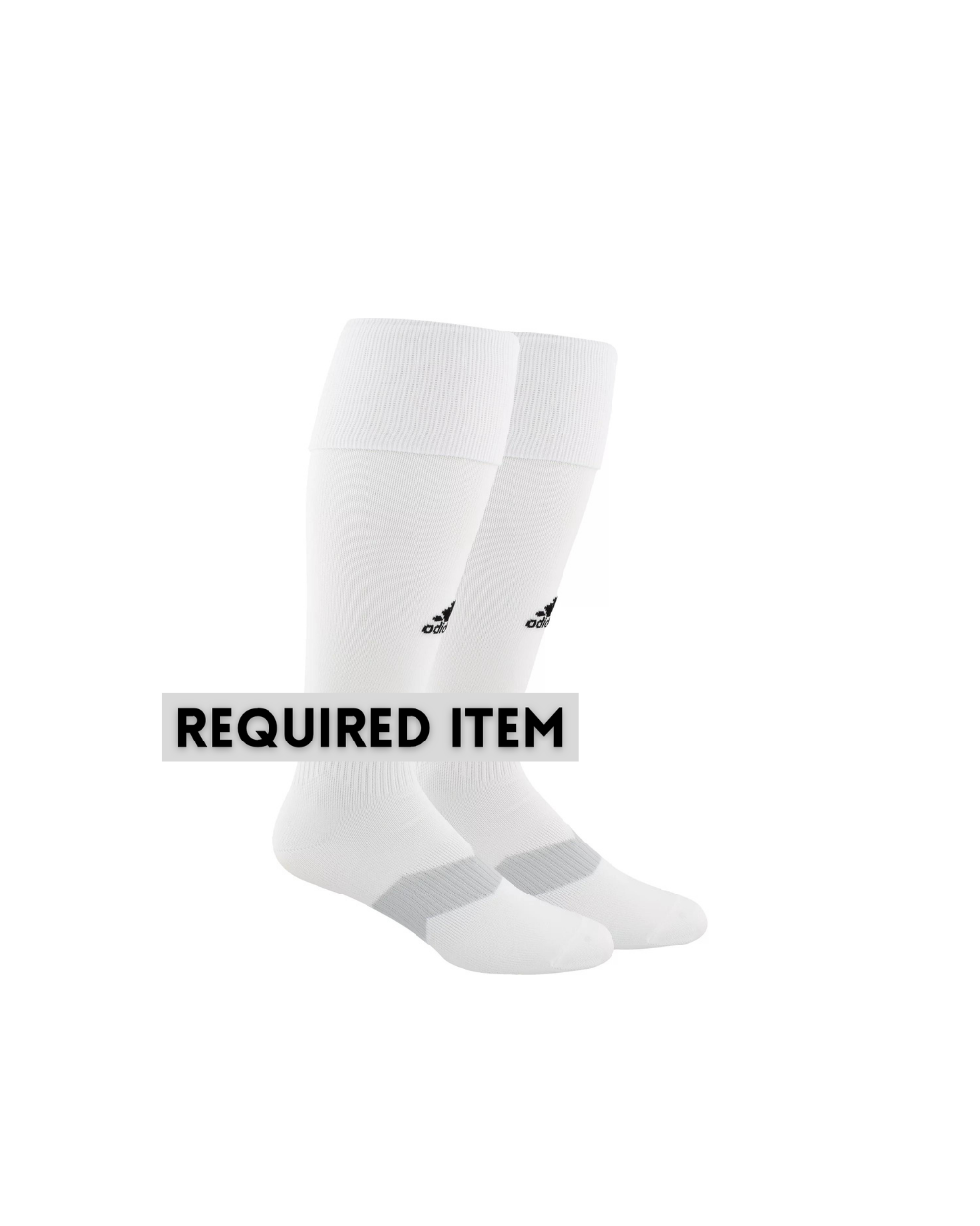 White Adidas Fall Game Socks — Elite