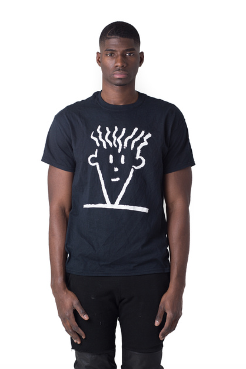 Black Basic Logo Tee