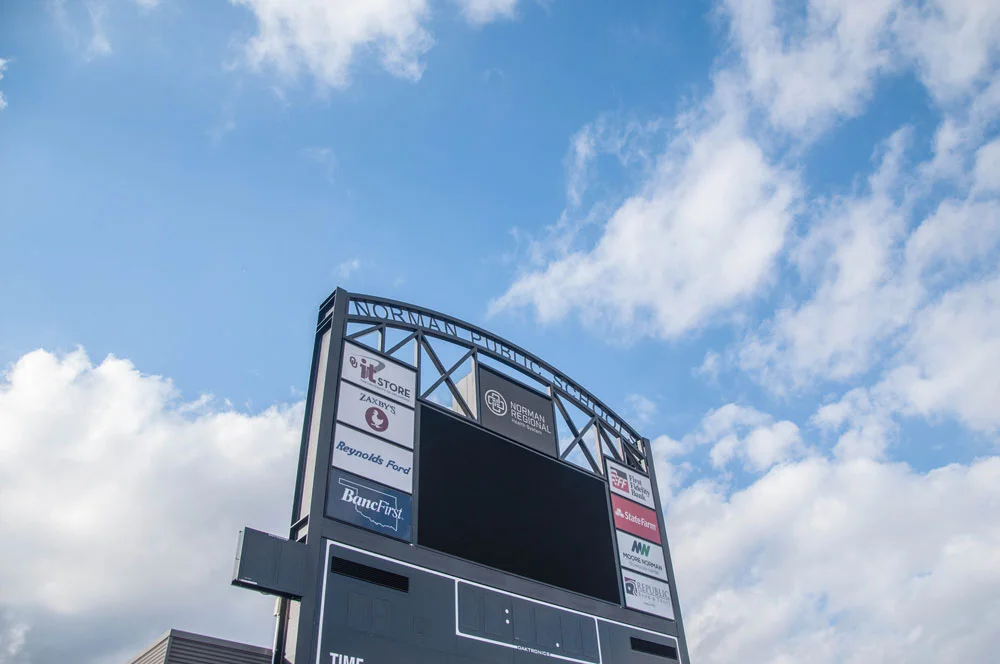 Score board Norman, Oklahoma