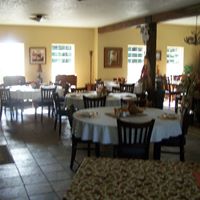 Lodge set for dinner