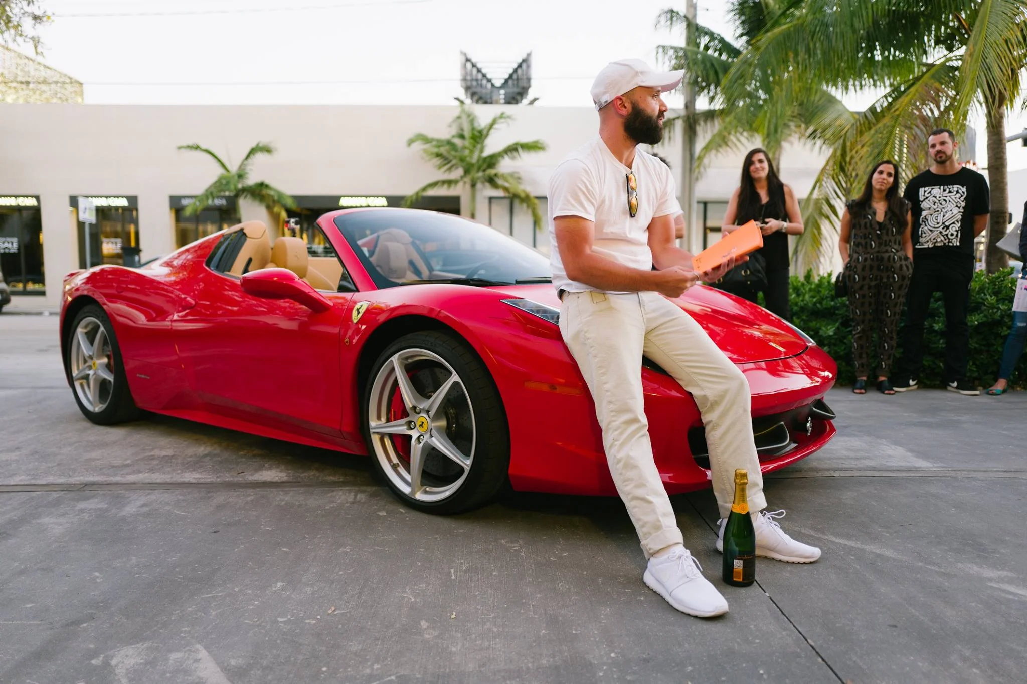 Ferrari 458 Spider with Nike Roshe 1 & Veuve Clicqout Brut - Primary Projects - Miami, FL. Photo - Gesi Schilling