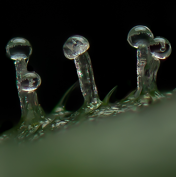 Reflection in trichomes