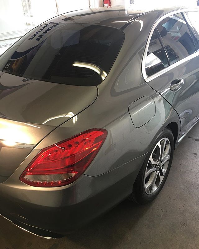 Christmas Present ✅  We just competed this brand new Mercedes C300 with premium Huper Optik film for a client and it came out perfect. #tint #windowtinting #losangeles #c300 #tintconcept