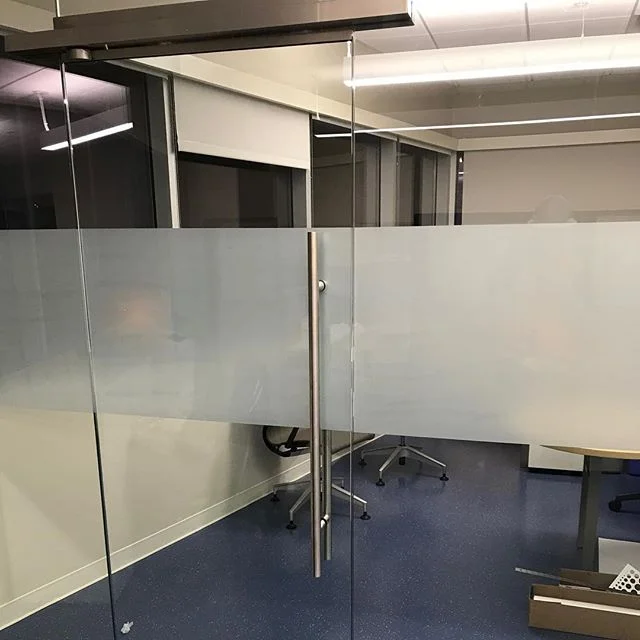 Modern up your office space with some frost. #windowtinting #tint #tintconcept #modern #design #losangeles