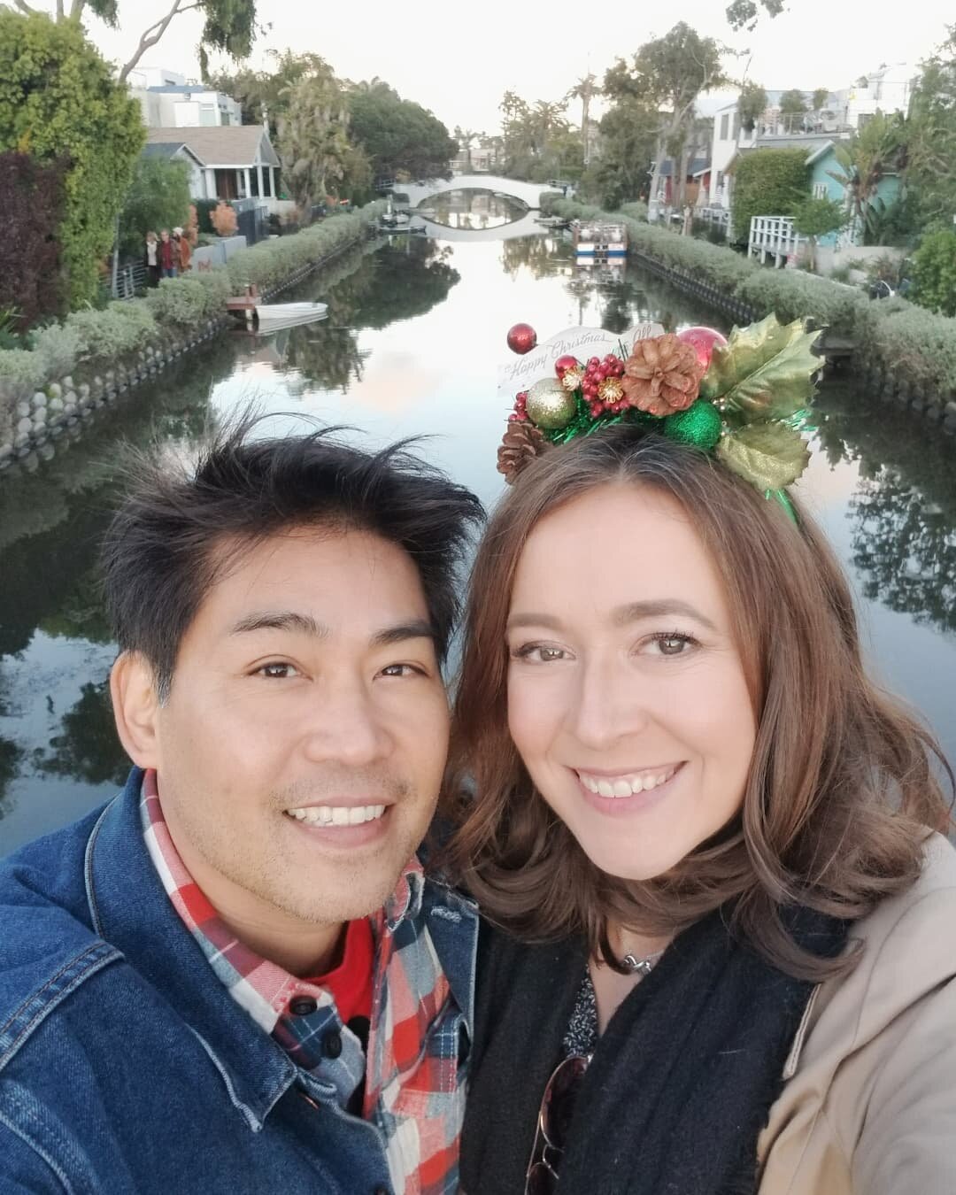 Merry Christmas Eve from the other Venice Canals.... enjoying the break in the clouds after all that rain.... ☃️☃️☃️