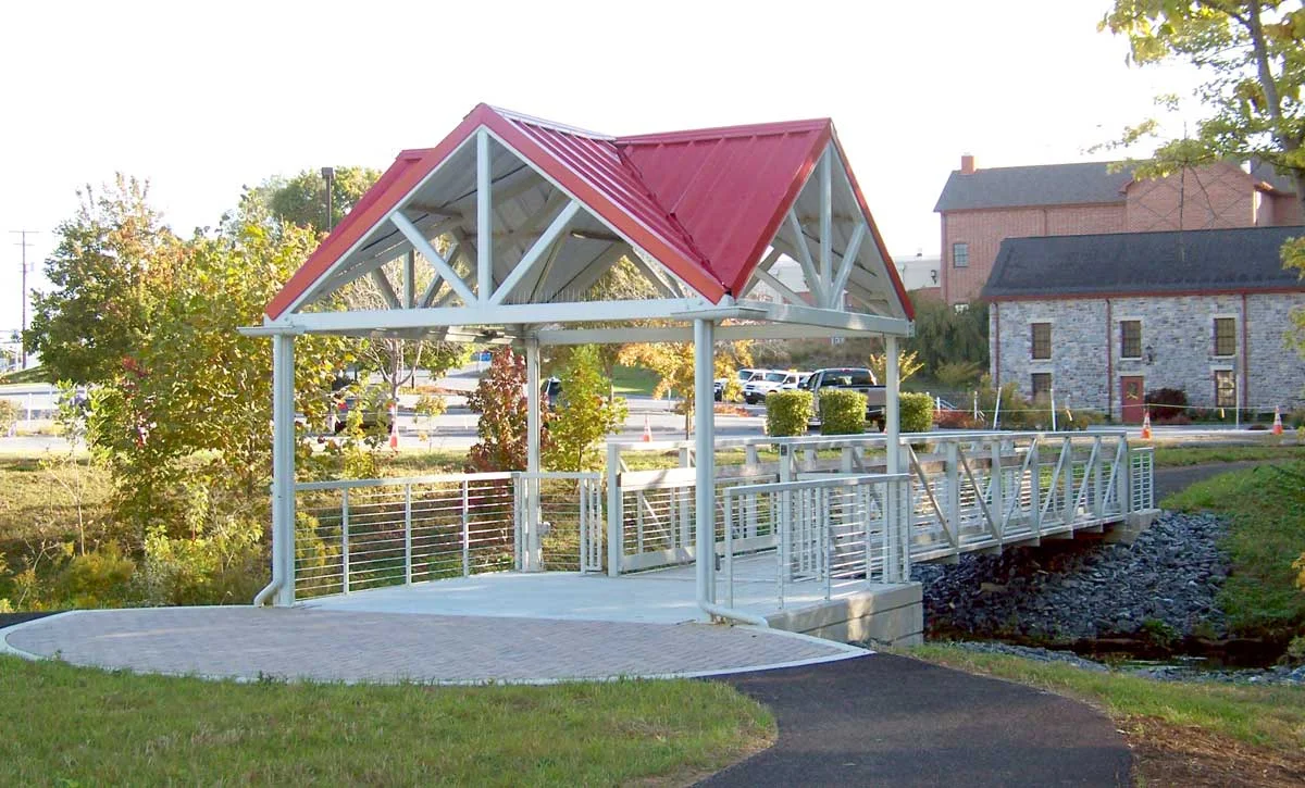Pedestrian Bridge & Pavilion, Lower Allen Twp. Municipal Building