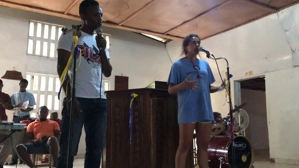 Kaylee - Sharing her testimony at VBS