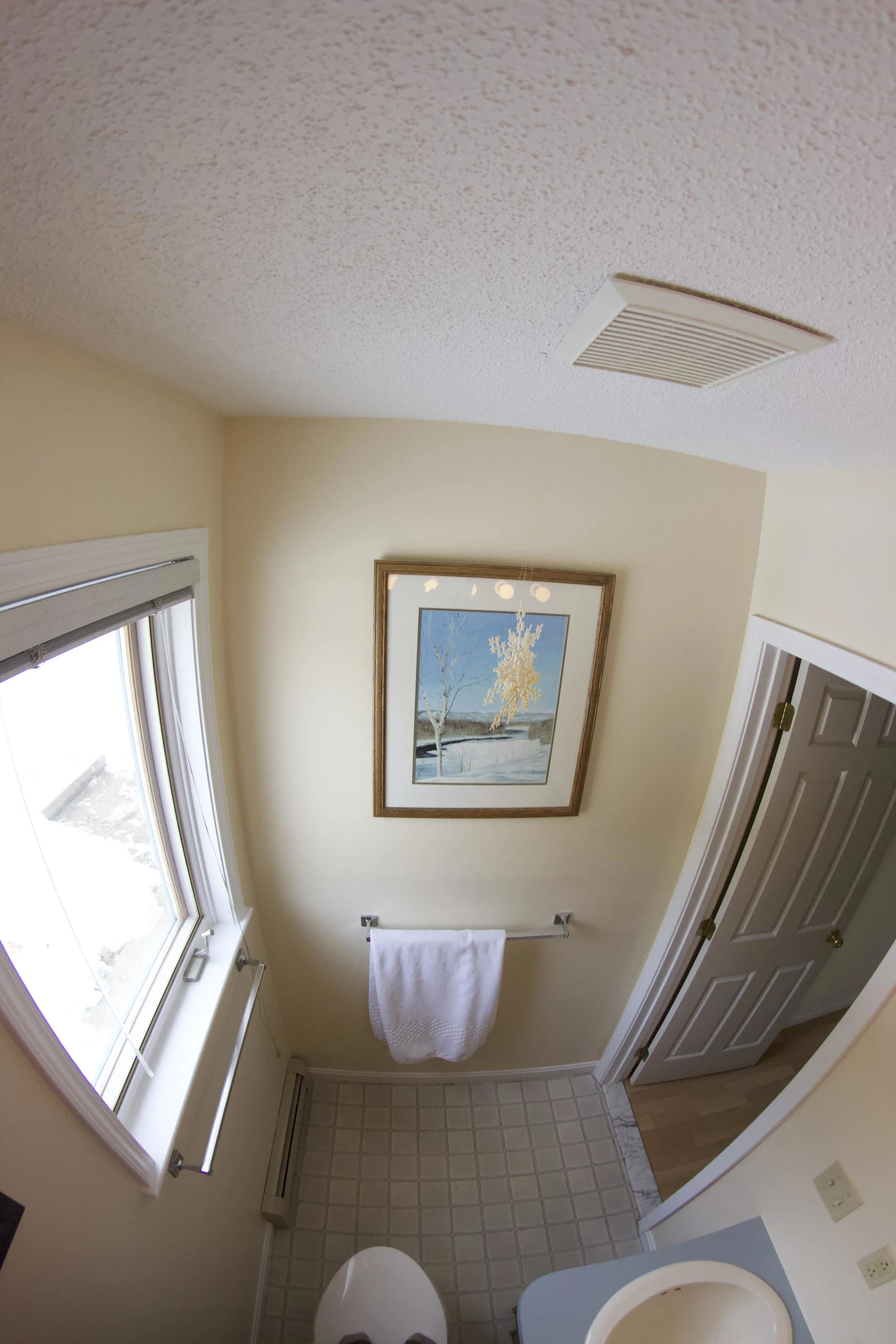 Finished, interior, bathroom.