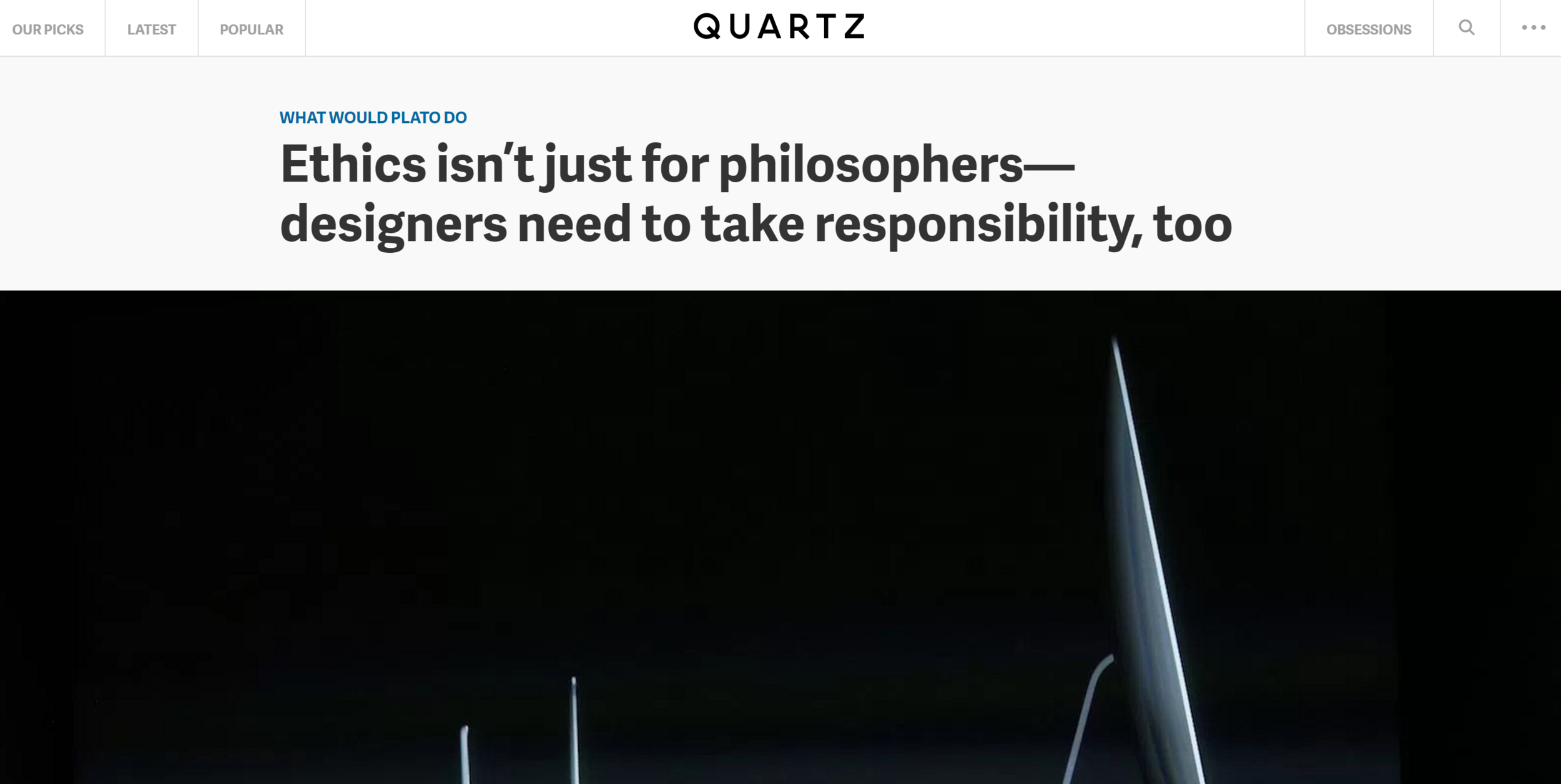 Ethics isn’t just for philosophers—designers need to take responsibility, too