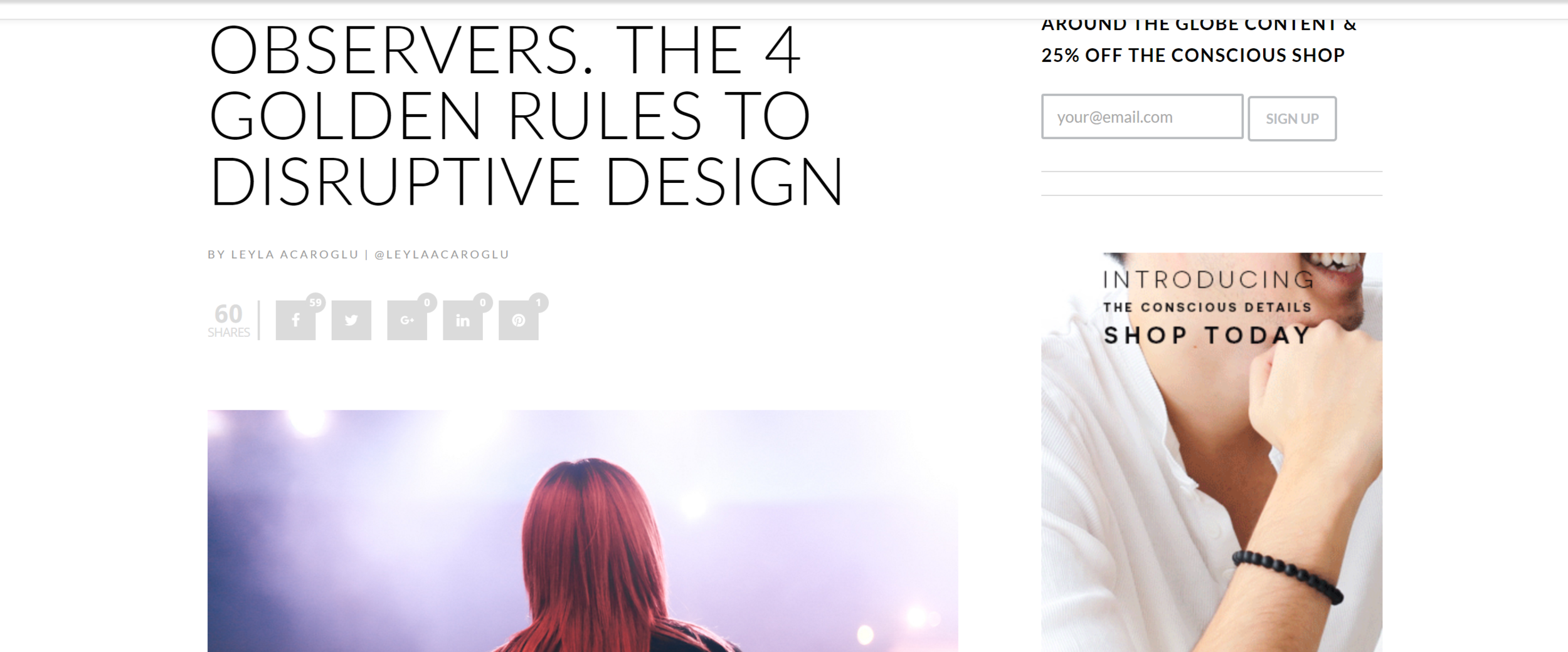 No More Passive Observers: The 4 Golden Rules of Disruptive Design 