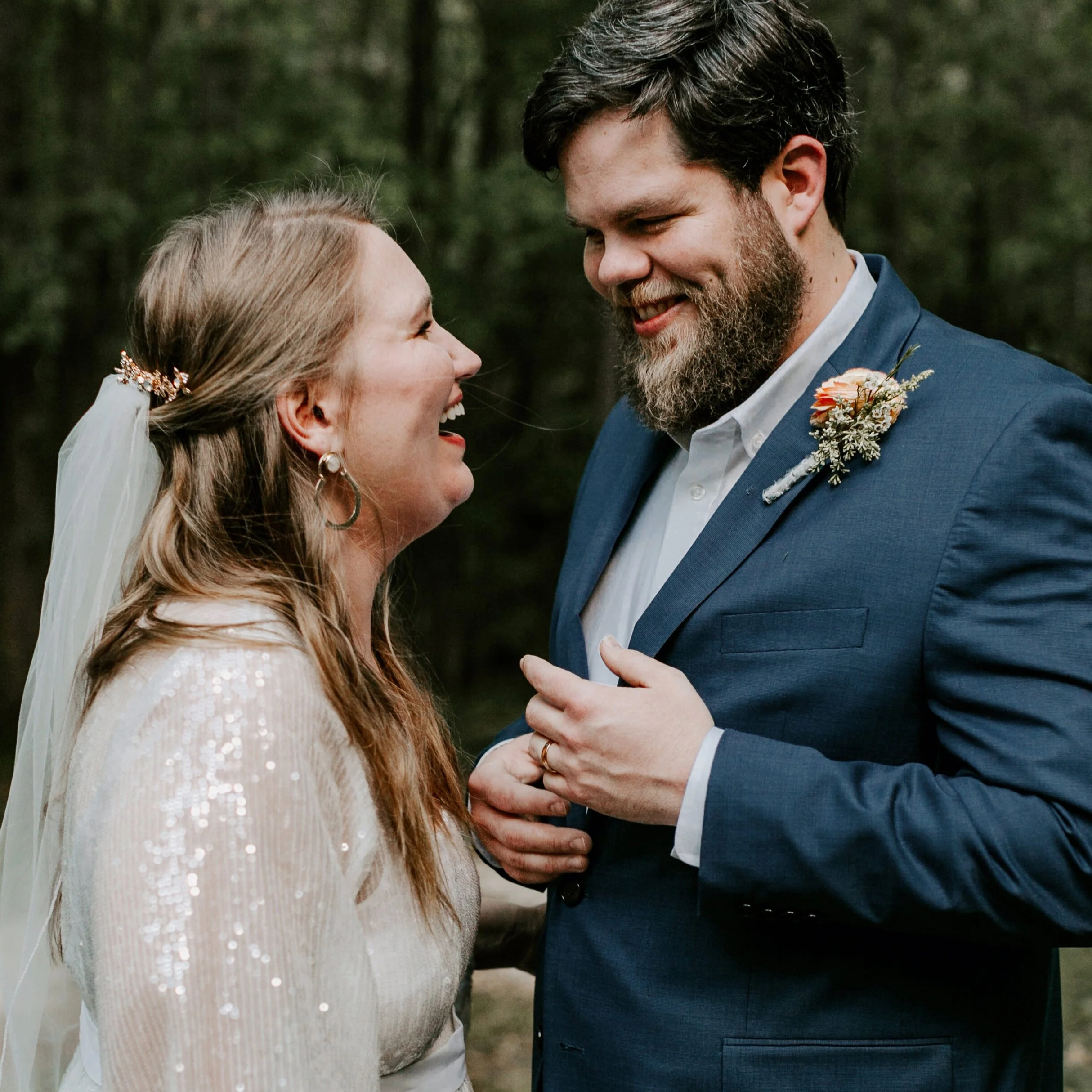 MICK &amp; JORDAN / WOODSY BACKYARD WEDDING / WAKEFOREST, NC