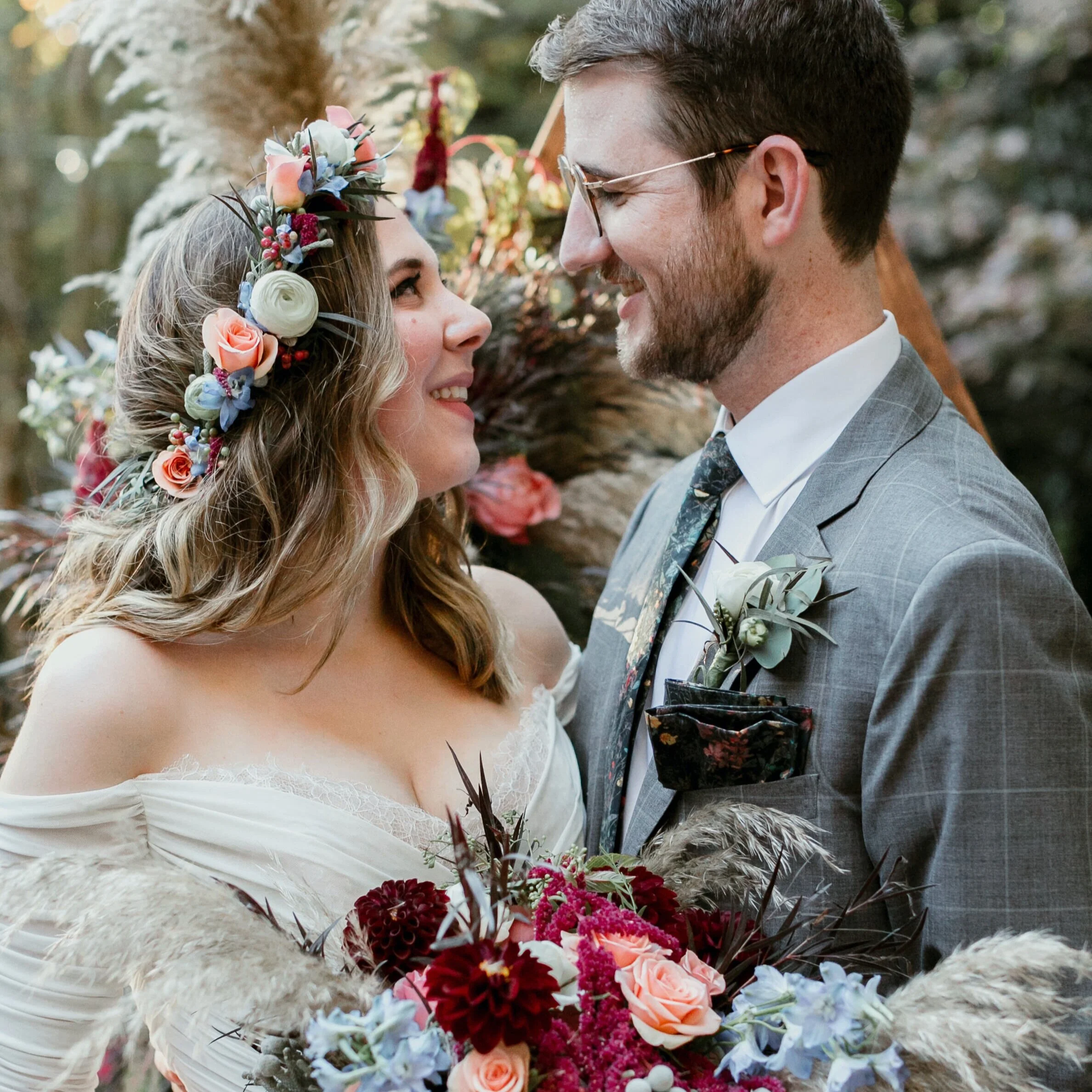 MILES &amp; ALEX | BOHO BACKYARD WEDDING | CARY, NC