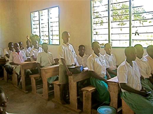  Students enjoy their new Bugaro School.