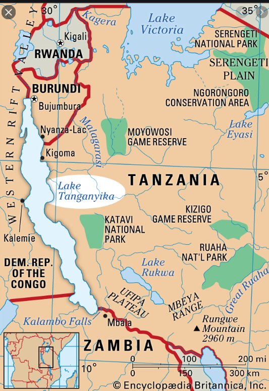 Kigoma map.