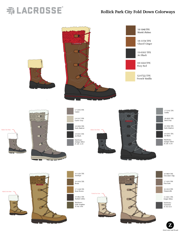LaCrosse Lifestyle Womens fold down snow boot