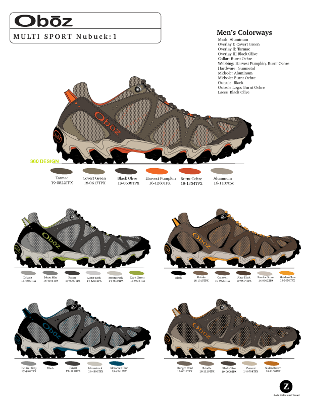 Oboz Mens Multi Sport Nubuck Shoe