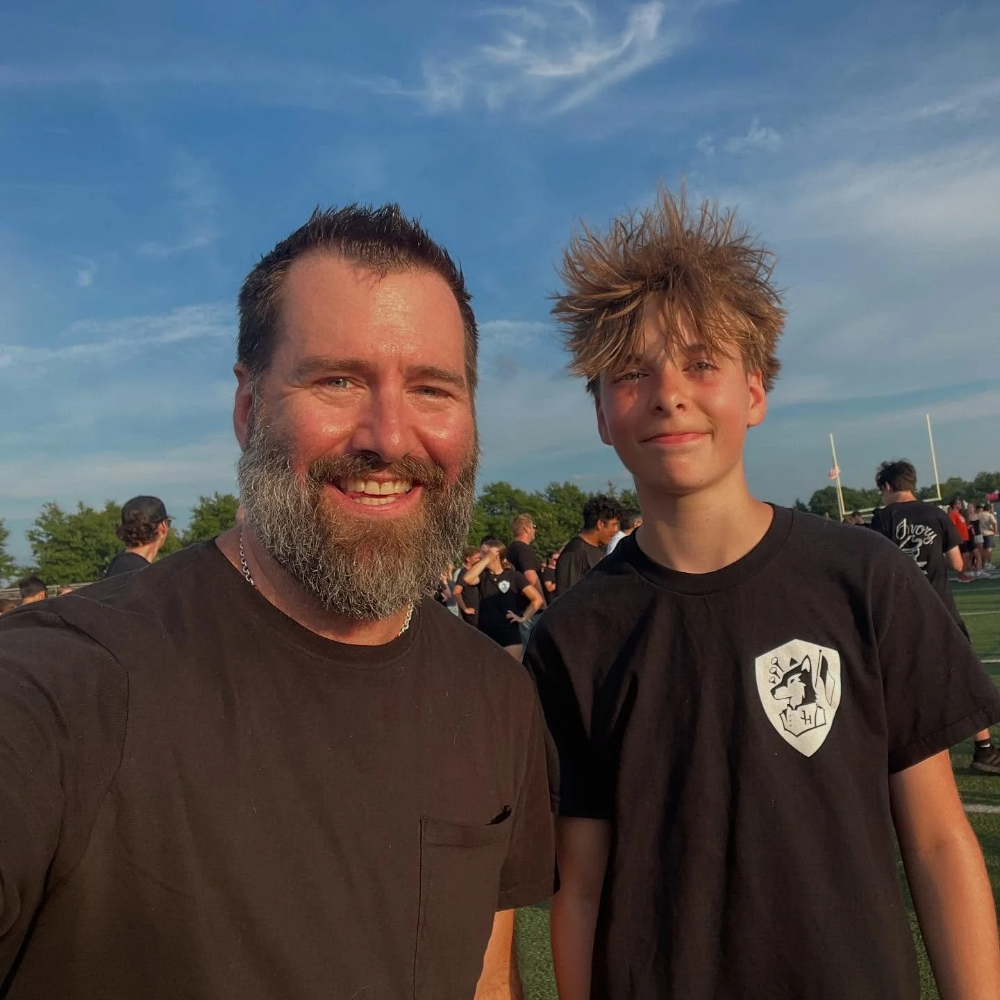 Parent Preview Night for the Hersey Marching Band! After two FULL weeks of camp, they had a lot to show off. They even had the parents come out to teach us some new tricks.