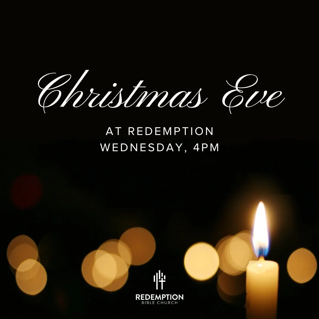 Join us Wednesday at 4PM for a special Christmas Eve candlelight service as we look at the story behind the name of Jesus.