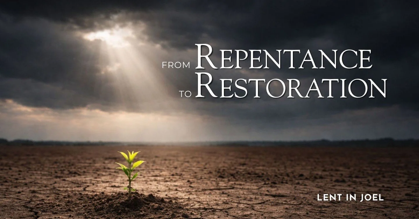 Join us this Sunday at 9:30am for prayer in the lobby, and 10:00am for worship. We will continue in our series going through the book of Joel.