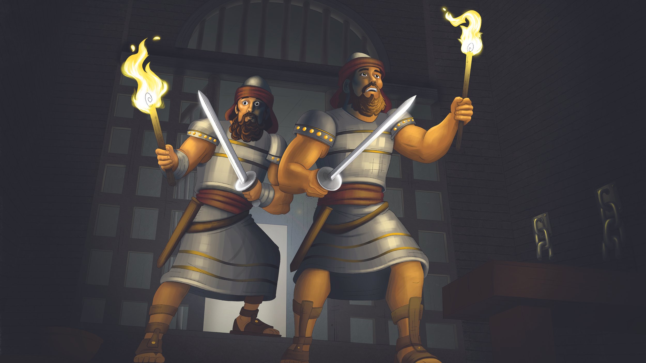 THE APOSTLES WERE ARRESTED