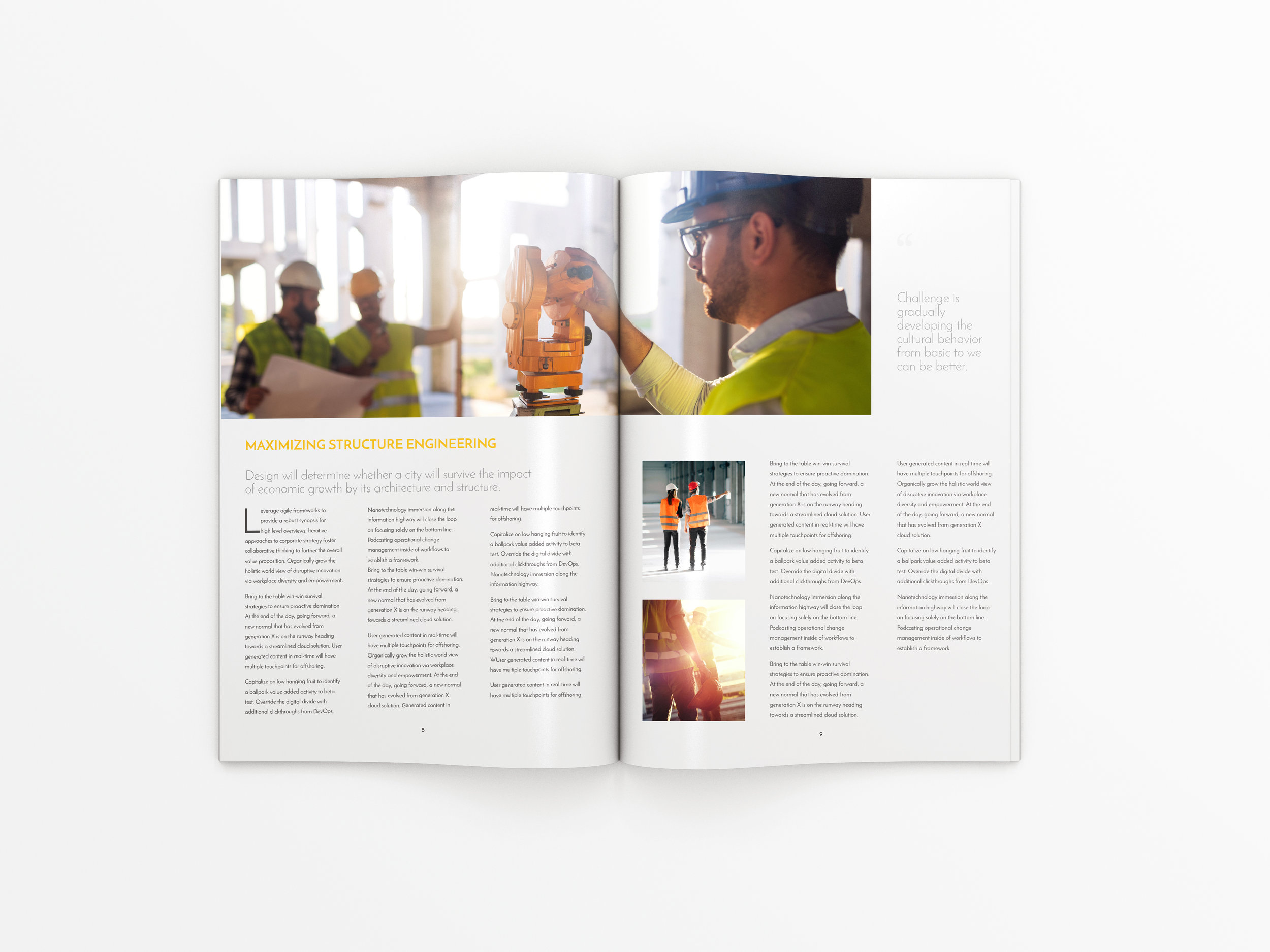 Architectural Magazine Spread Design