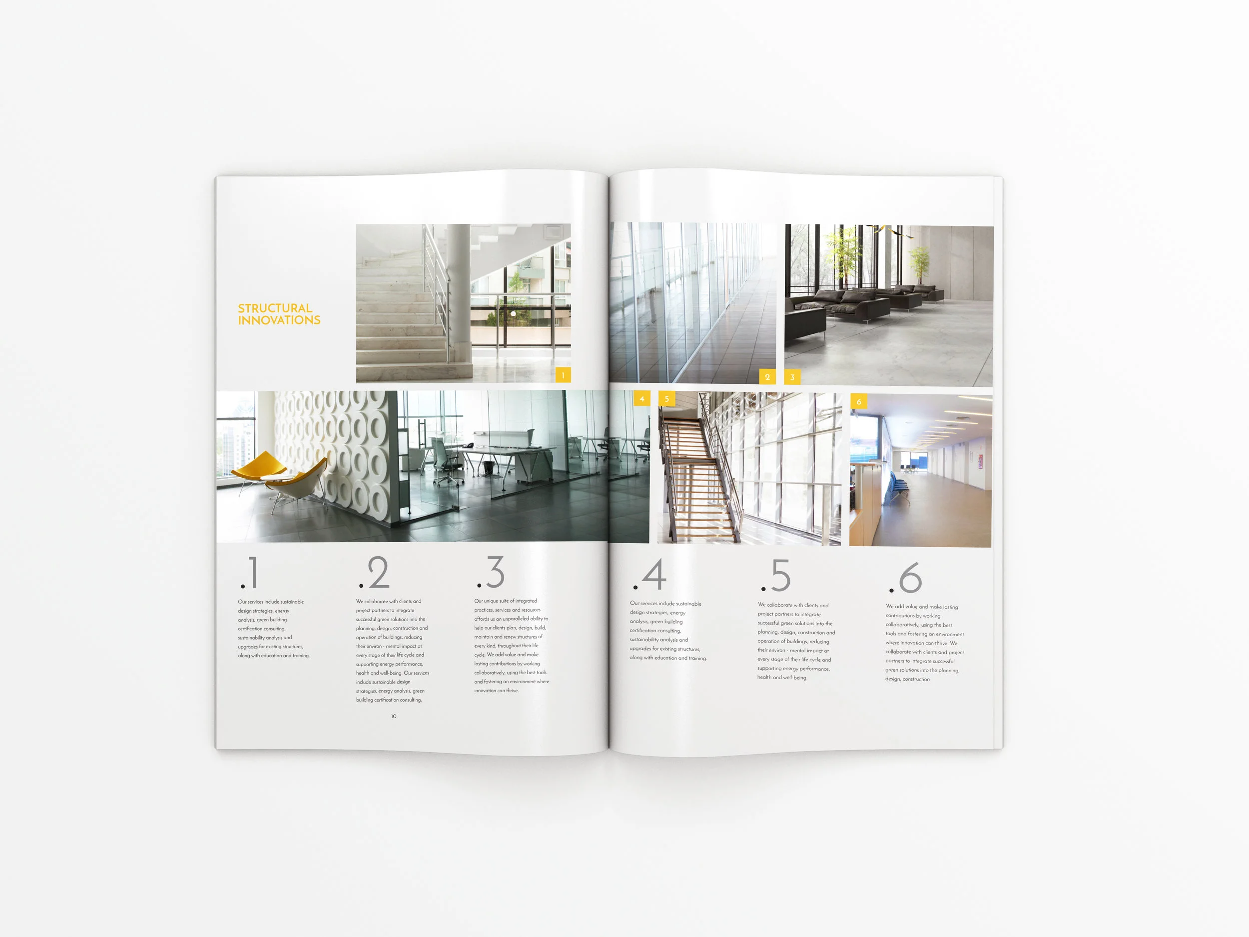 Architectural Magazine Spread Design