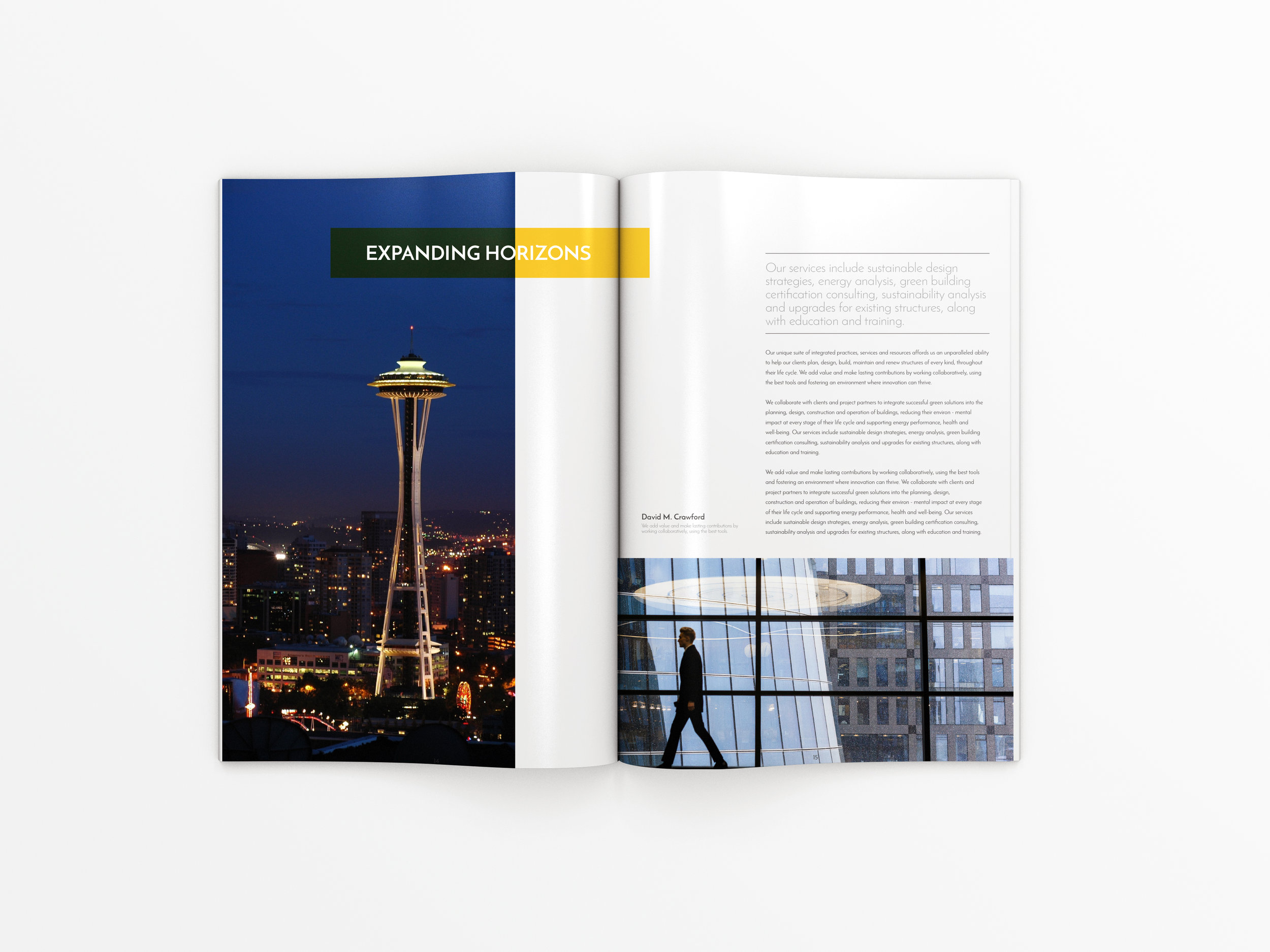 Architectural Magazine Spread Design