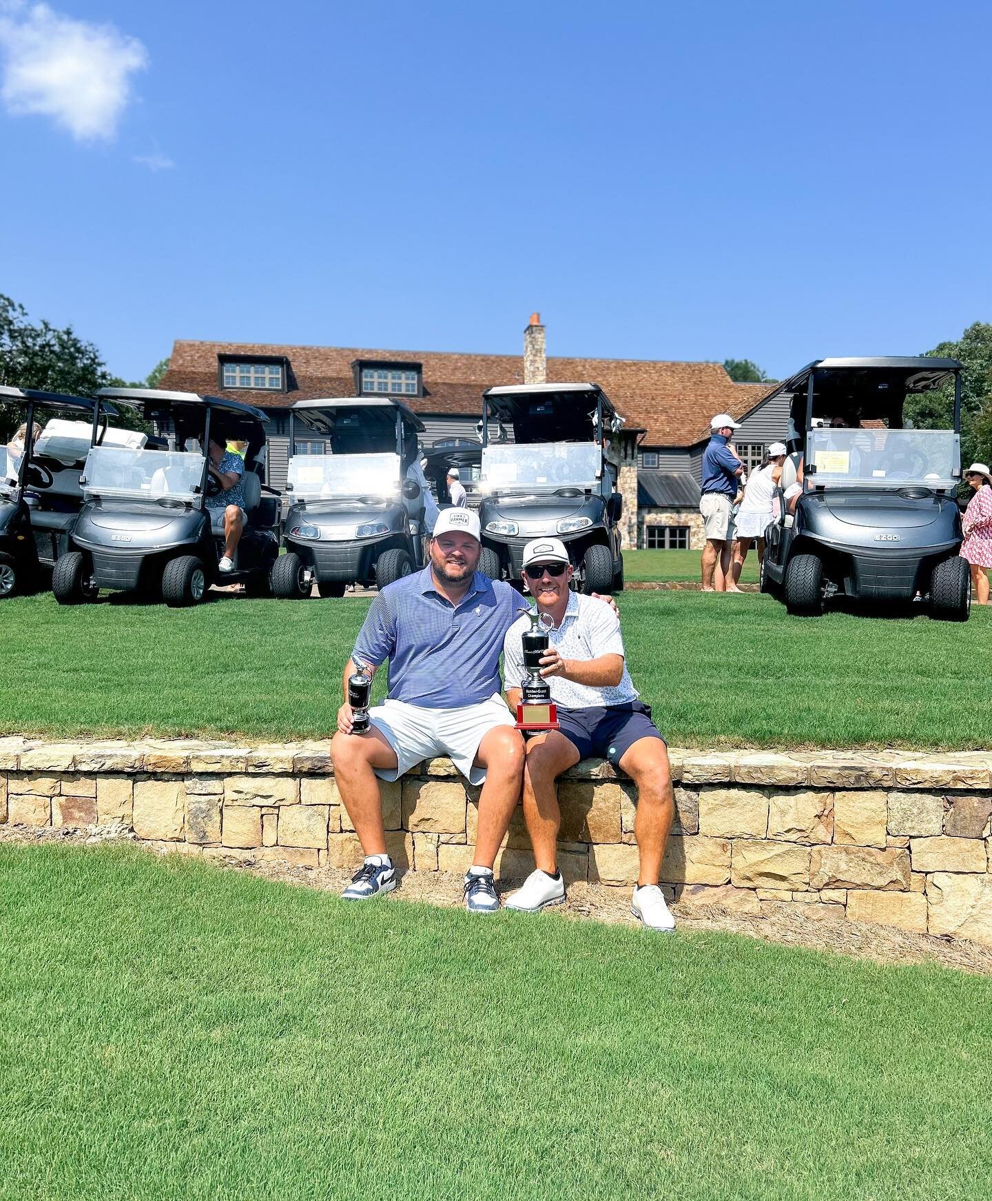 Congratulations to our 2023 Member-Guest Grand Champions Colin Clyne &amp; Tim Mitchell! 👏

Nice shootin&rsquo; guys! ⛳️

#mooresmillclub #mooresmillclubgolf #auburngolf #auburnalabama #memberguest #tournament #champions