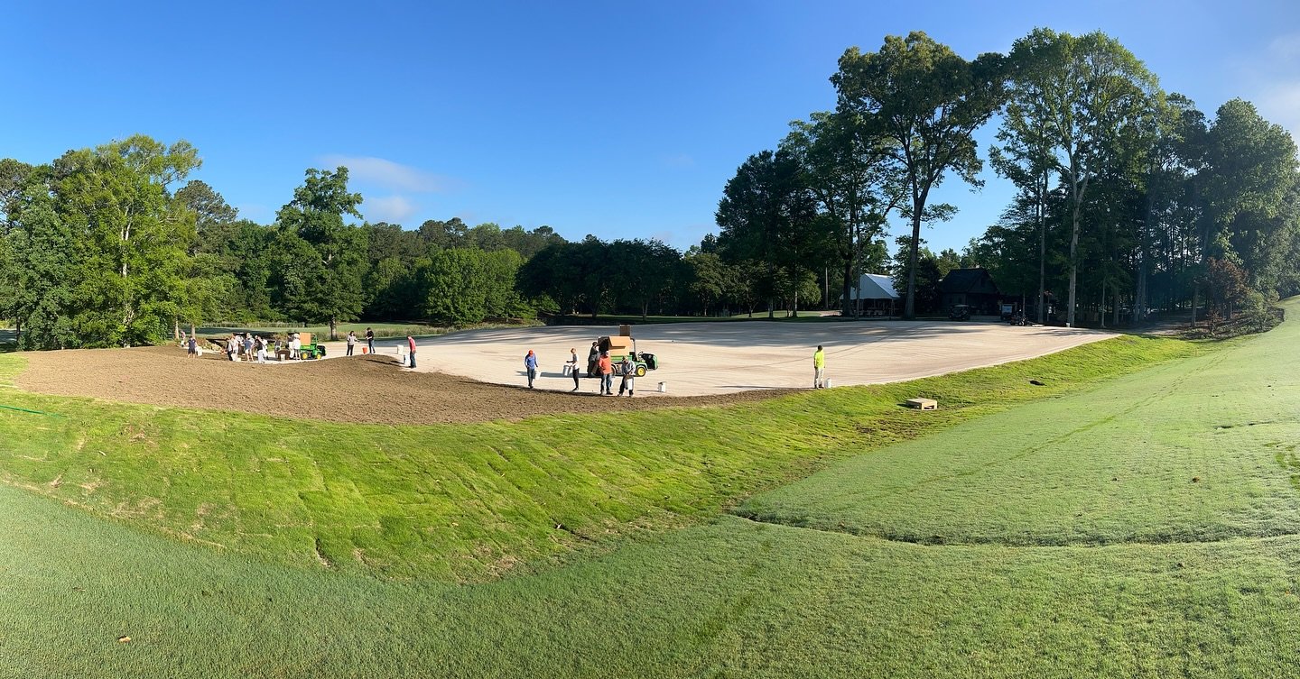 Our Moore&rsquo;s Mill Club team came together bright and early this morning to sprig the green for our new MMC Putting Course! ⛳️

We&rsquo;re so thankful for our amazing staff who jump in wherever they&rsquo;re needed. Big progress is being made, a