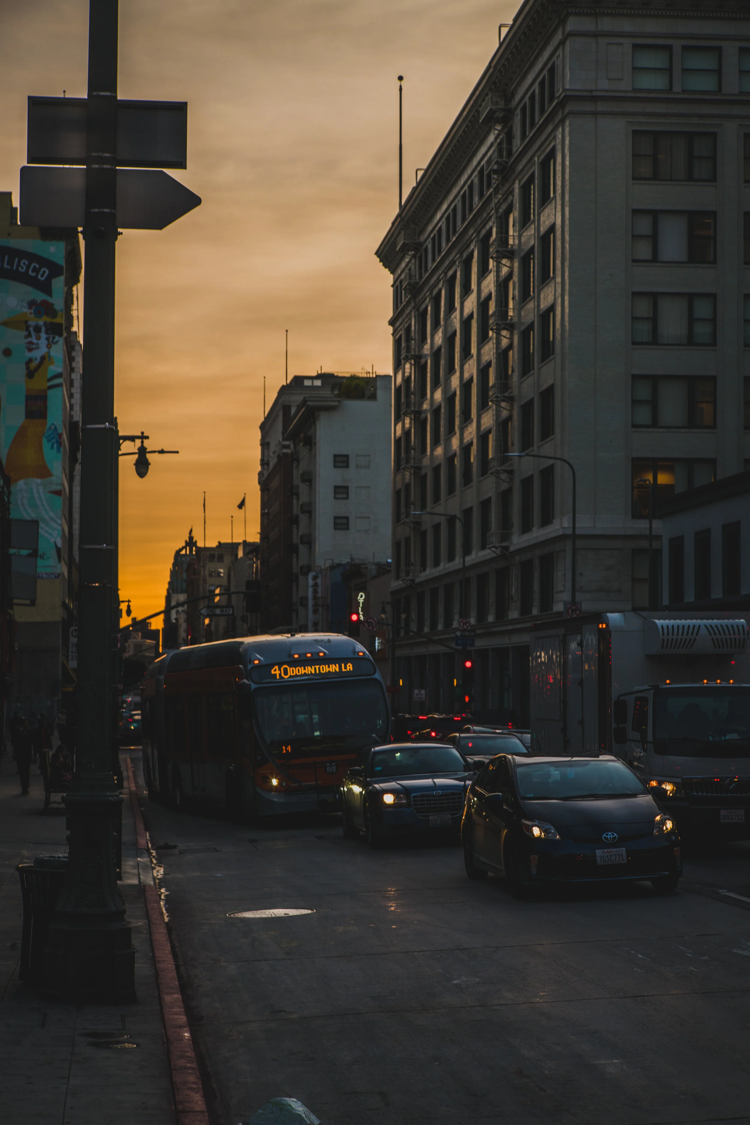 LA haze makes for a beautiful sunset