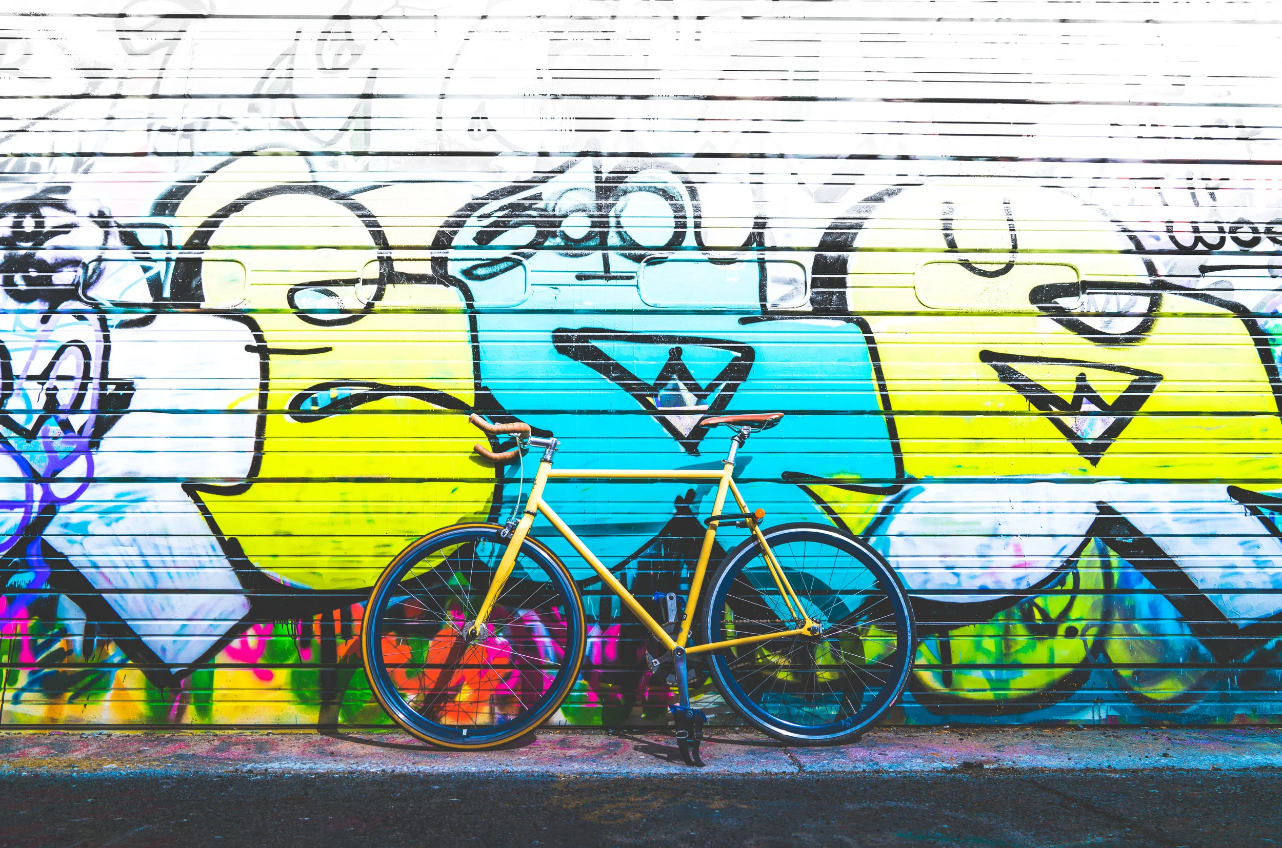 My favorite alleyway with my favorite bike in my favorite hometown. The infamous "graffiti alley" in Billings, Mt.