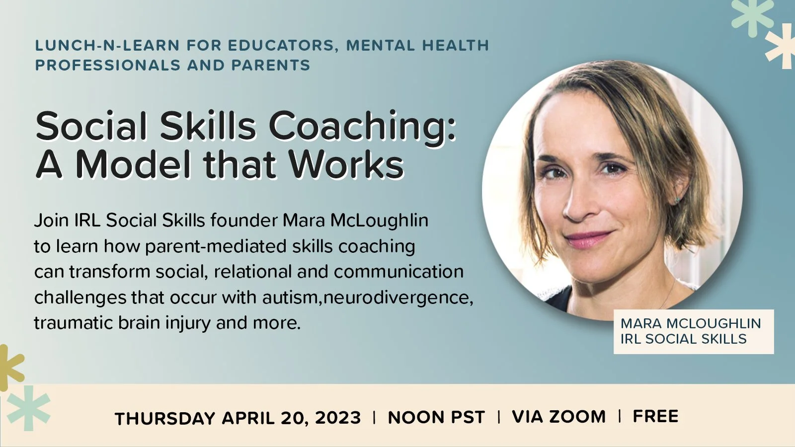 Free Lunch-n-Learn Webinar: Social and Communication Skills—A Model that Works