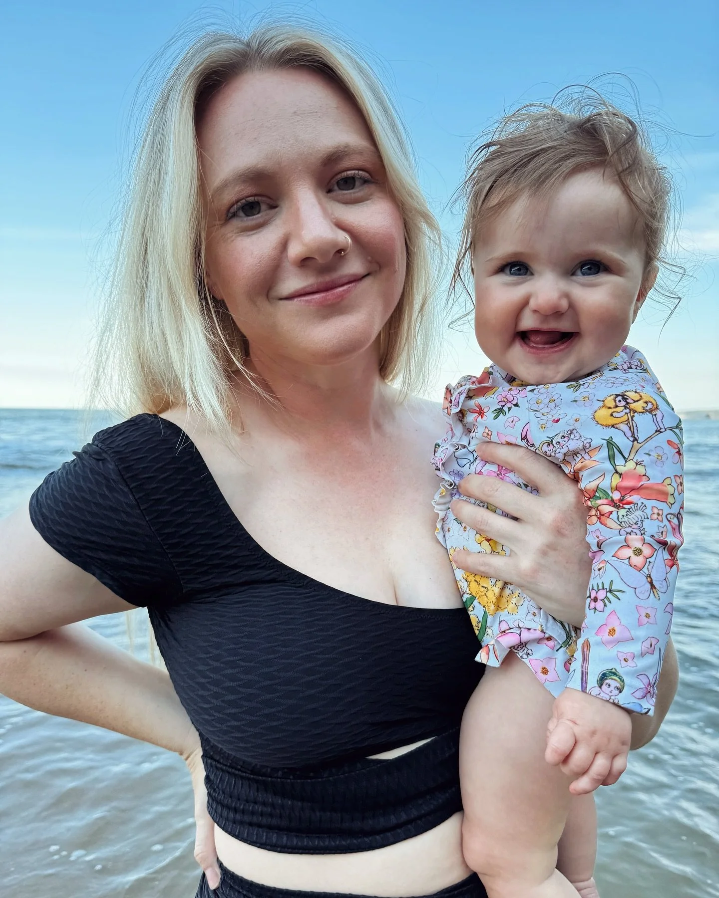 Twelve whole months have passed between these photos! From my 6-month-bump on our baby-moon, to holding my exquisite 9 month old in my arms. This time last year we were only imaging our world with our little babe in it&hellip; I was excited, but I ne