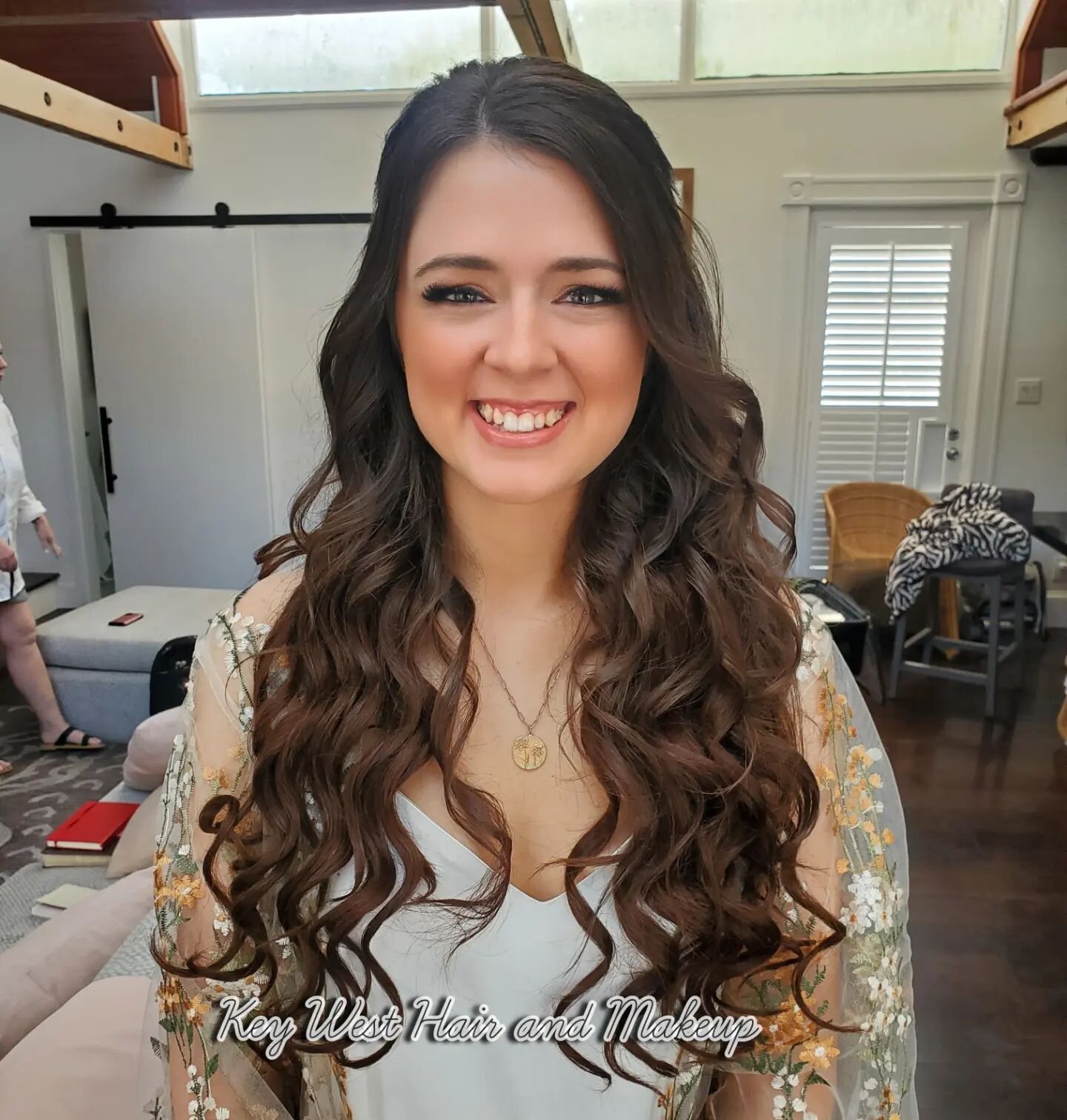Congrats to Rebekah! Our team had a blast getting her entire wedding party ready for her big day. This gorgeous hair was enhanced with our very own Glam and Go clip in extensions that we carry in studio. 
Hair/Lorri 
Makeup/Kayla
#keywesthairandmakeu