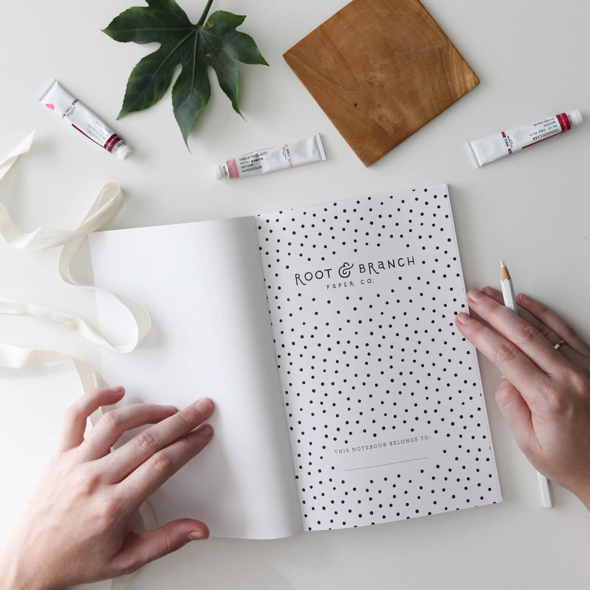 Copy of Midnight Hellebore Notebook by Root & Branch Paper Co.