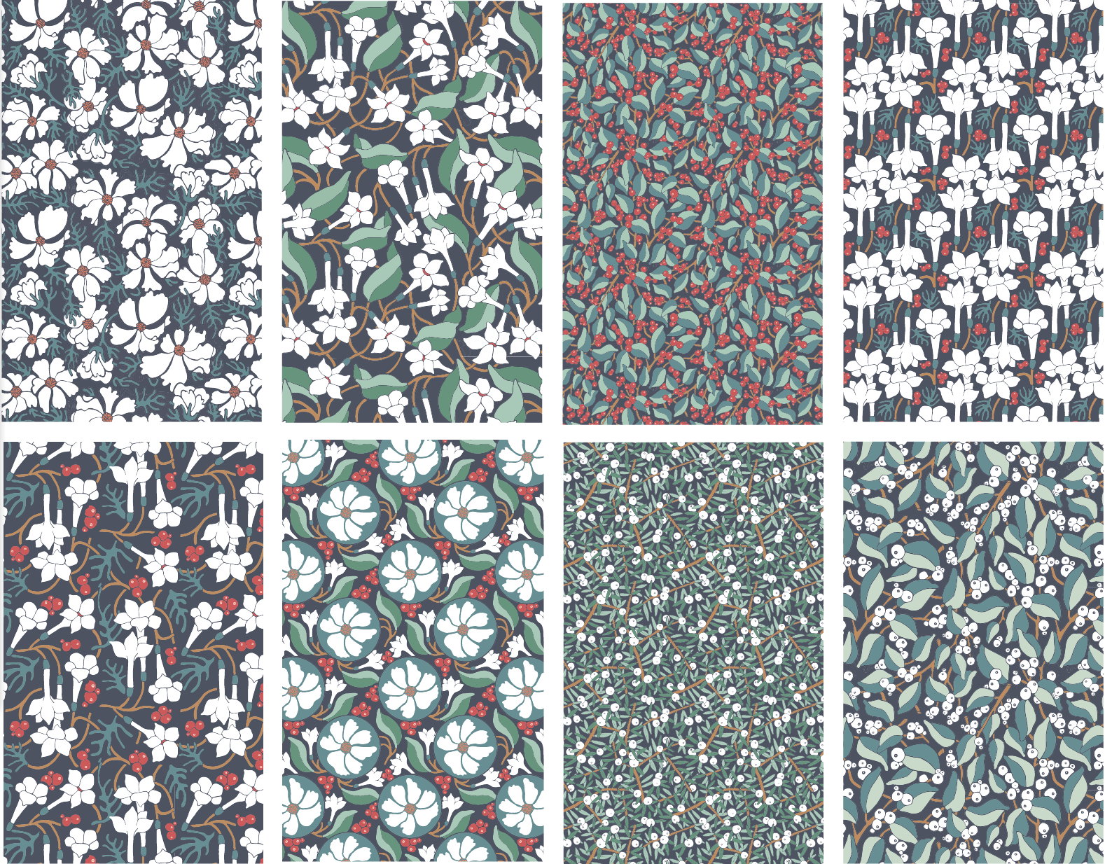 Wintry Woodland Our Holiday Fabric Collection On Spoonflower