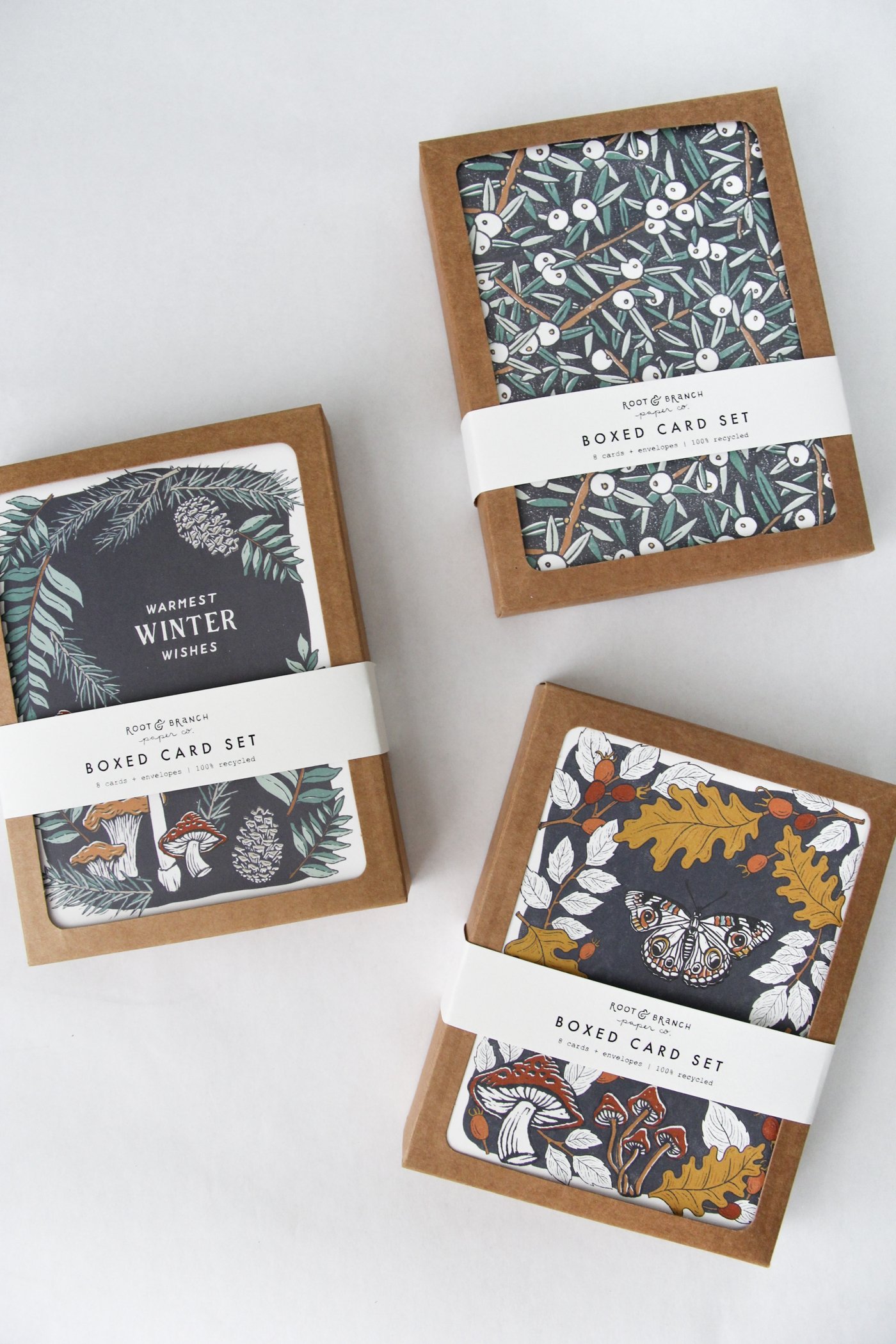 Juniper Berry Boxed Card Set — Root & Branch Paper Co.
