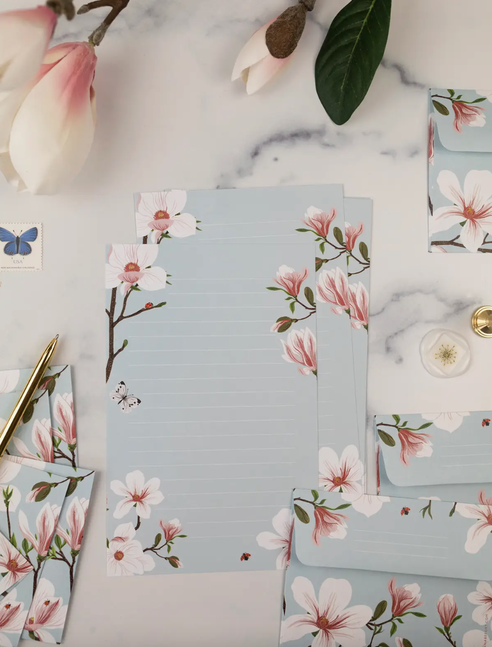 Magnolia Letter Writing Set — Root & Branch Paper Co.