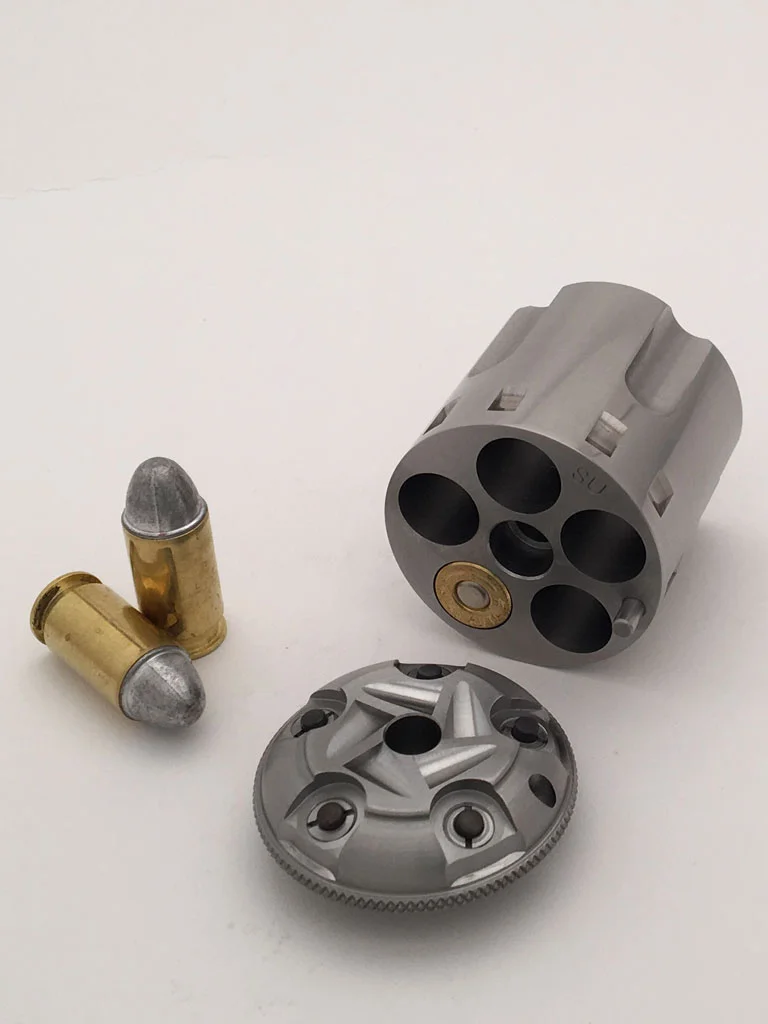 Uberti Stainless 1858 Remington Army 45 ACP Fluted Conversion Cylinder