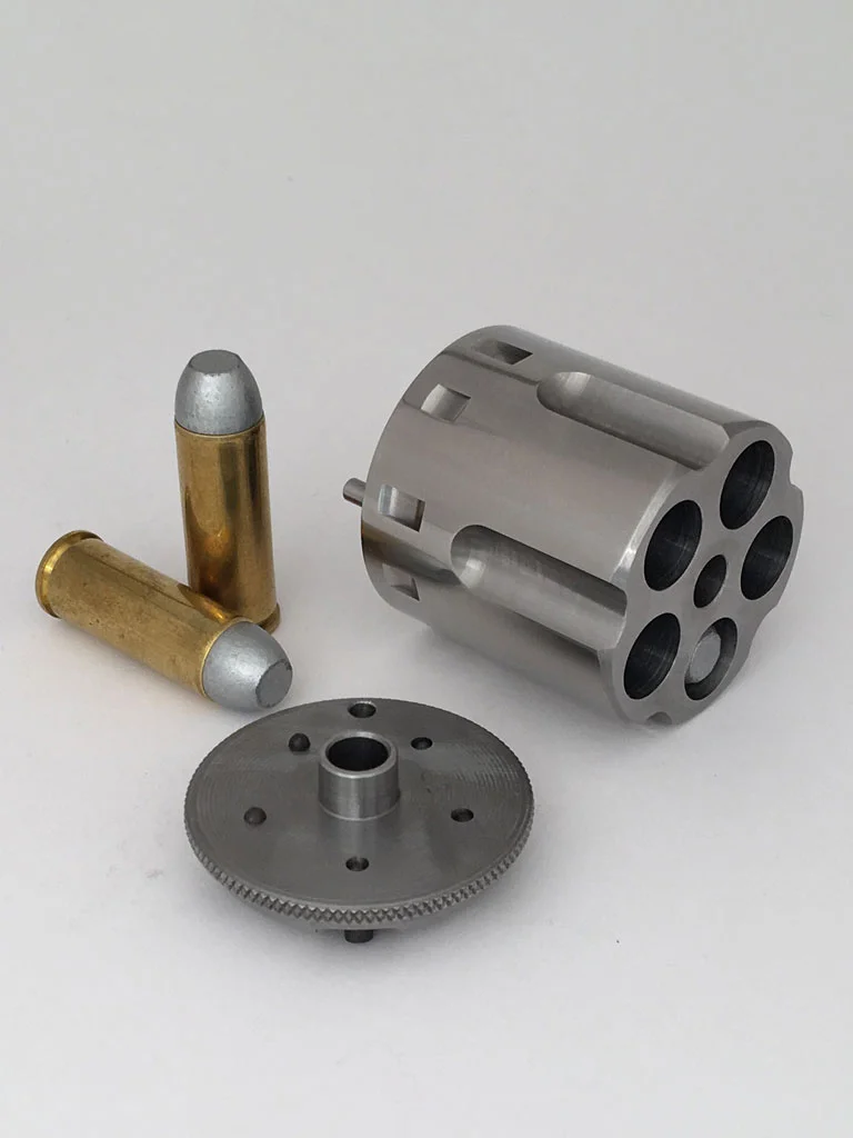 Pietta Stainless 1858 Remington Army 45LC/45 Schofield Fluted Conversion Cylinder